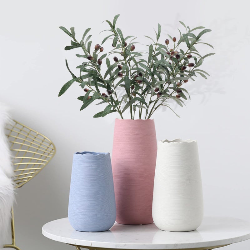 SHACOS 4 PCS 28 inch Artificial Olive Branches for Vases Greenery Olive Stems Faux Tree Branch Twig for Home Wedding Shop Office Garden Decor DIY Floral Crafts - Image 5